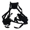 LBT modular shoulder holster in coyote brown with adjustable nylon straps and a secure thumb break retention system.