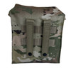 Back side of the pouch showing the MOLLE webbing attachments 