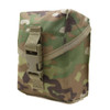 U.S. Made 100 Round MOLLE Pouch in OCP showing the buckle at an angle