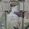 The idenifation tag on the U.S. Made Multicam MOLLE Rucksack Shoulder Strap Harness