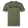 front view of the cotton Marines Military Printed Patriotic T-Shirt 