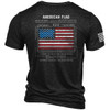 Back side of the American Flag Schematic T-Shirt  showing the american flag 