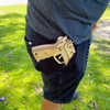 Caliber Rubber Band Hand Gun Puzzle in the pocket