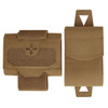 Side by side picture of the front and back of the pouch