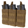 Triple M4/M16 Open-Top Mag Pouch in the color coyote 