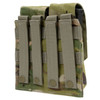 Back side of the Double M4 Mag Pouches showing the MOLLE Webbing 