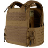 Front side of the Vanquish RS Plate Carrier in the color coyote 