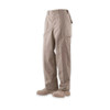 Khaki Tru-Spec Original BDU tactical pants showcasing the classic 6-pocket cargo layout and reinforced knee patches.