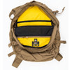 inside with yellow easy to find things lining Spec Ops T.H.E. backpack