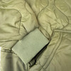 the durable cuff of the olive hoodie 