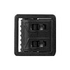 Open Face Web Belt Buckle W/Tip, Black