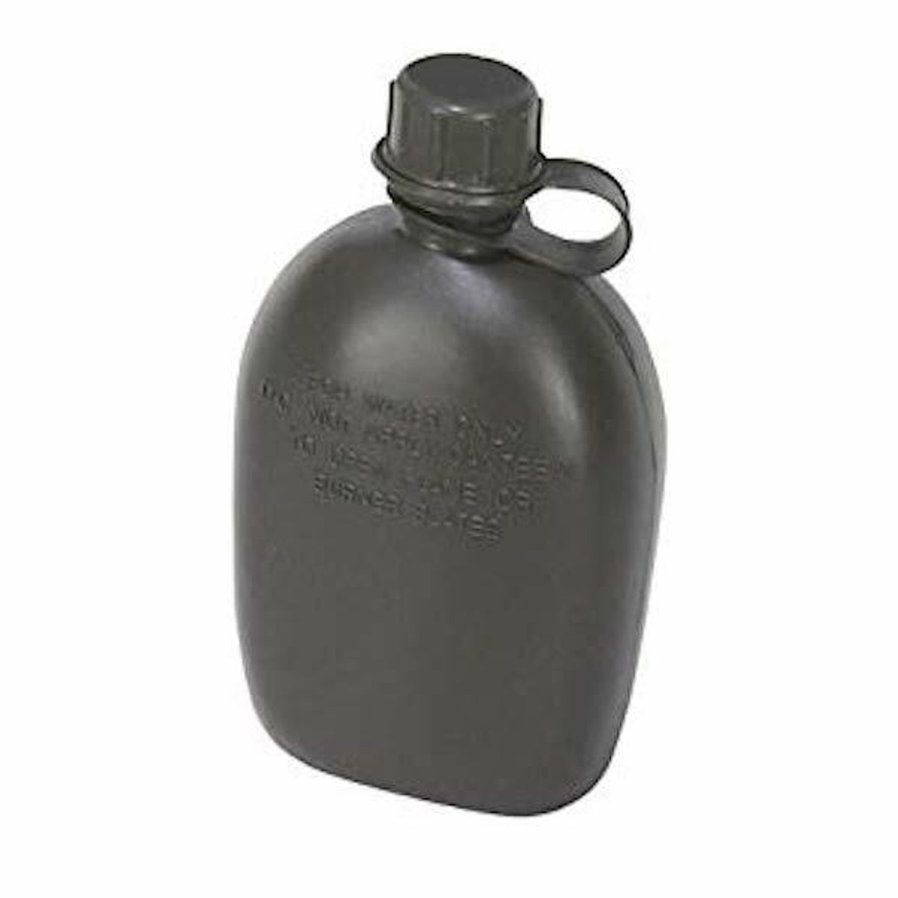 NEW US Military 1 QUART HARD PLASTIC CANTEEN 1QT QT BLACK BPA FREE 
