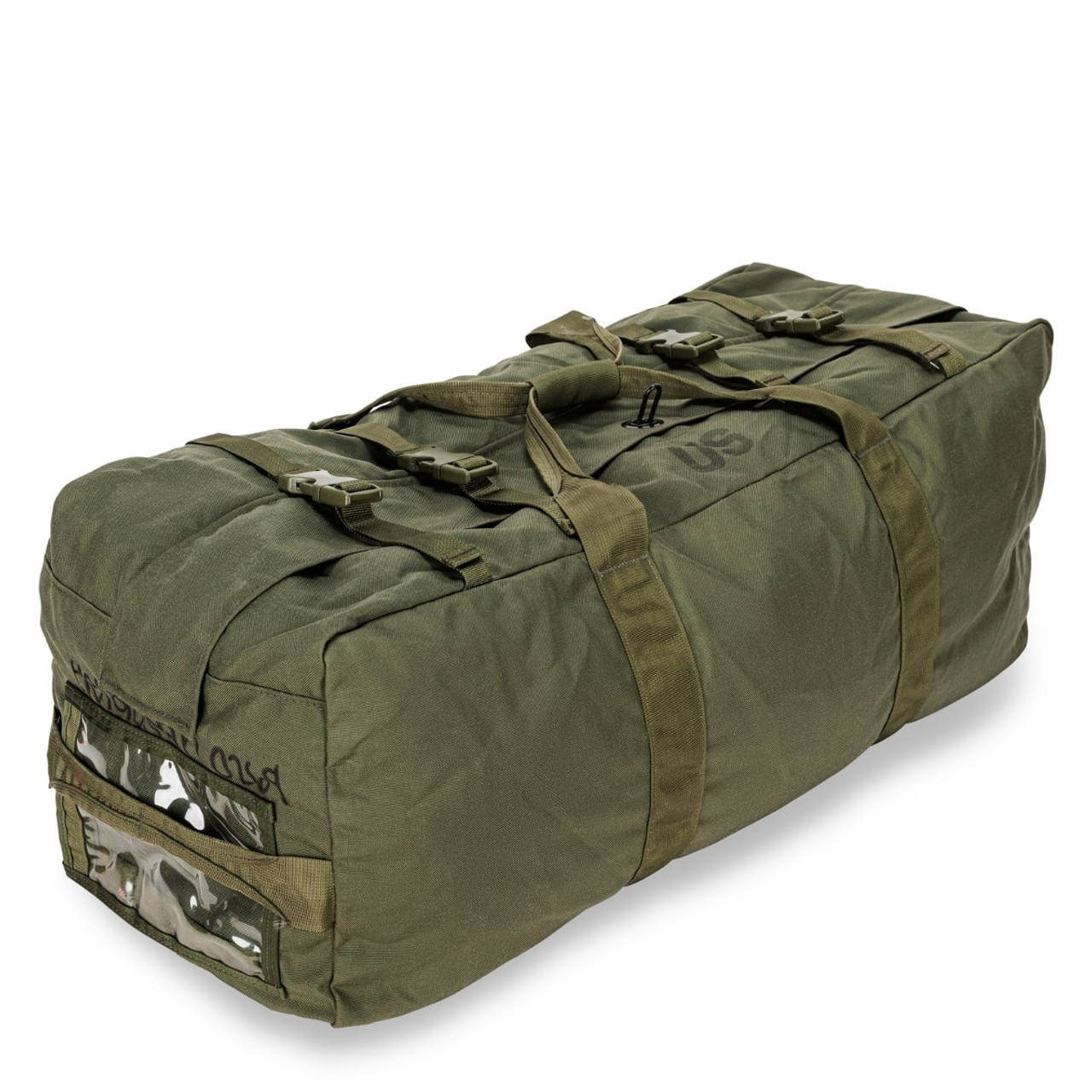 NEW USA Made Army Military Duffle Bag Sea Bag OD Green Top Load Shoulder  Straps