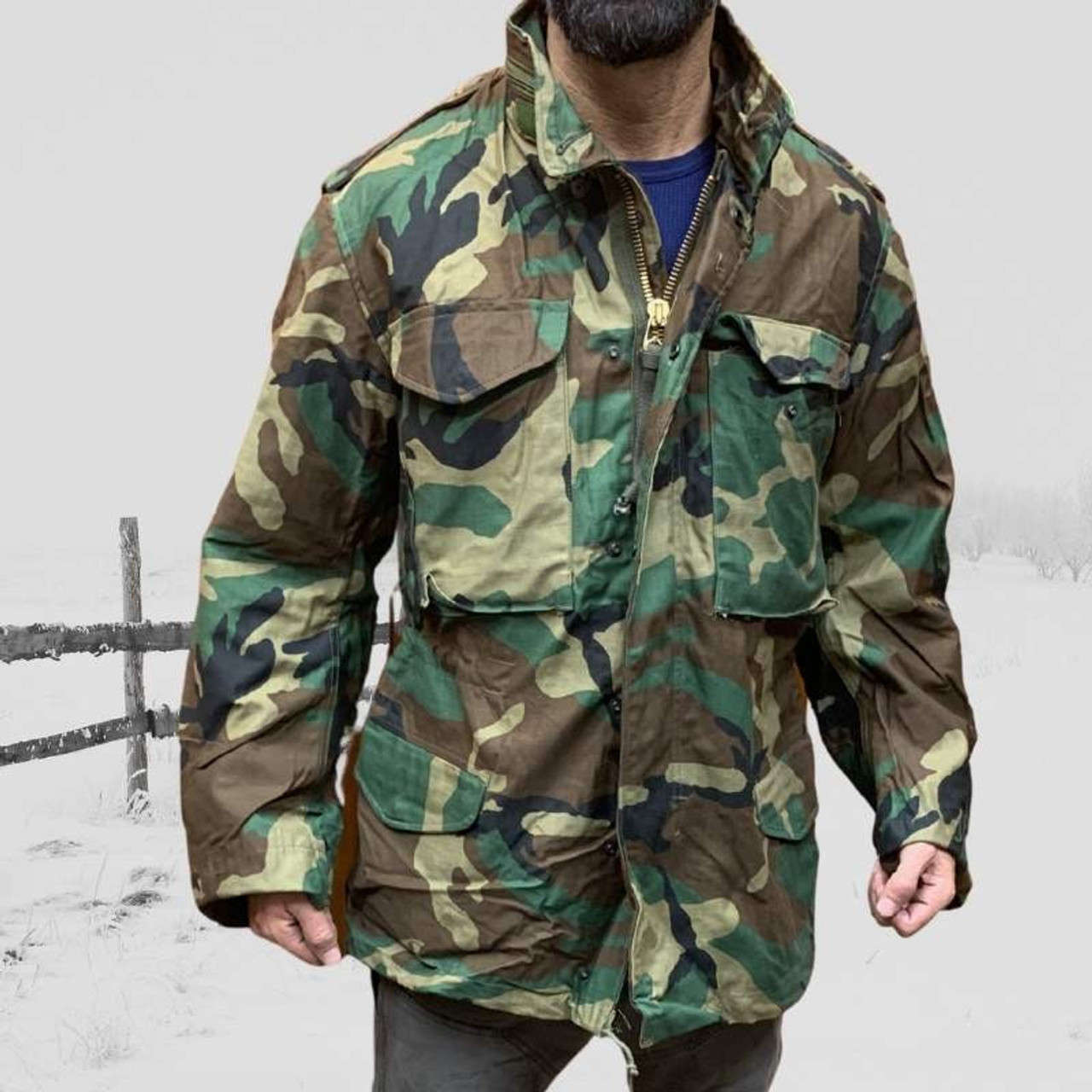 Military Issue M65 Woodland Field Jacket | Military Surplus