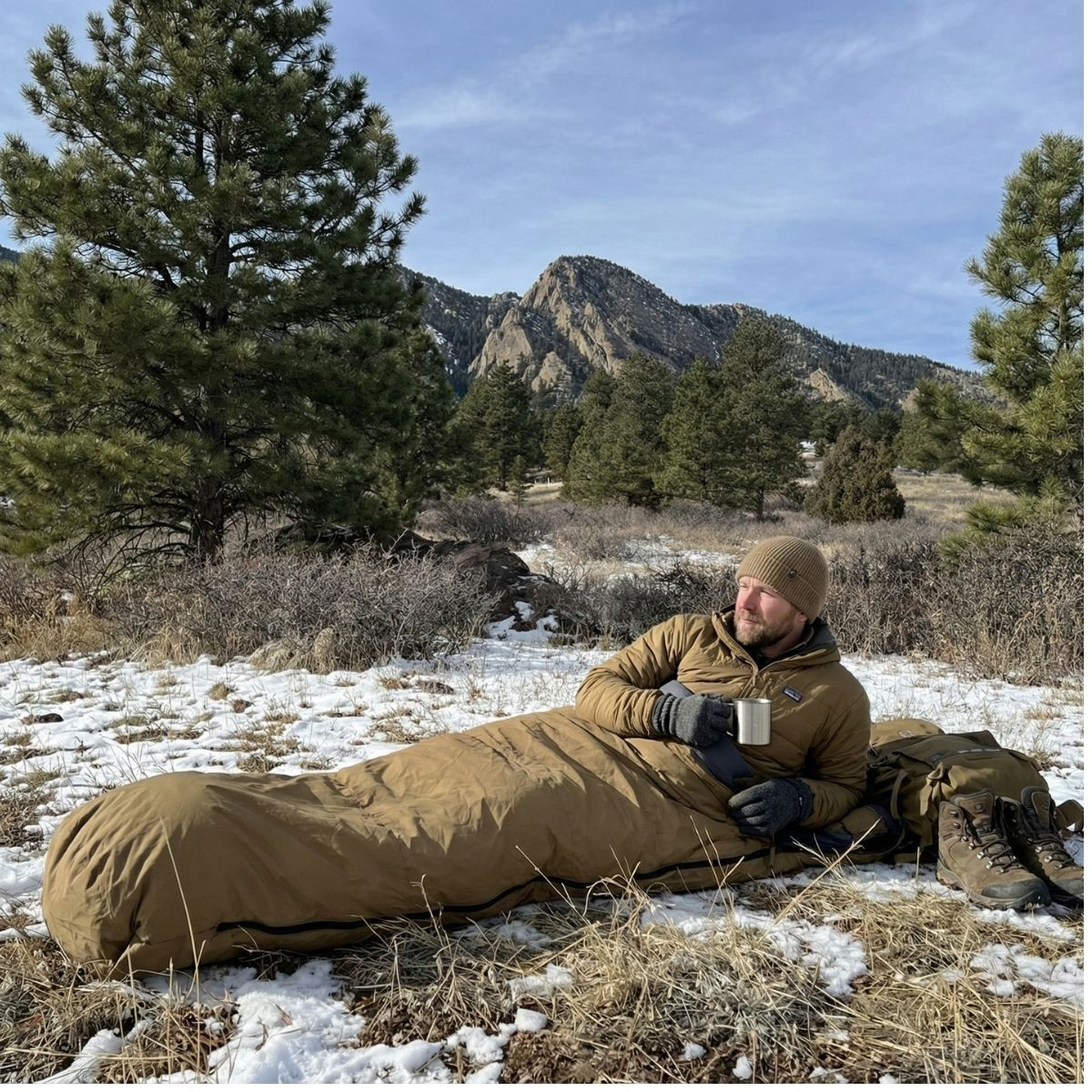 米軍海兵隊　ビビイカバー　スリーピングバッグ（寝袋）カバー　コヨーテ Military Bivy sleeping bag Cover | USMC issue Used