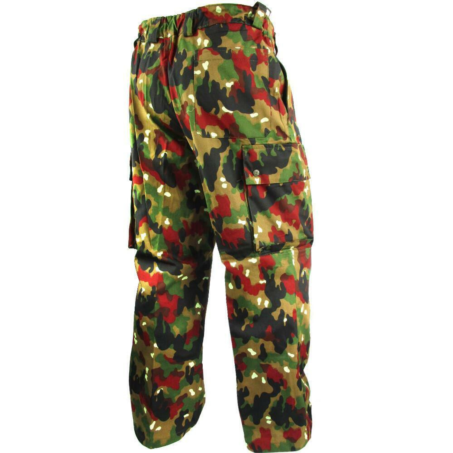 パンツ 80s Swiss army M-83 wide cargo pants Swiss Army M83 Combat Alpenflage Pants | Military Surplus