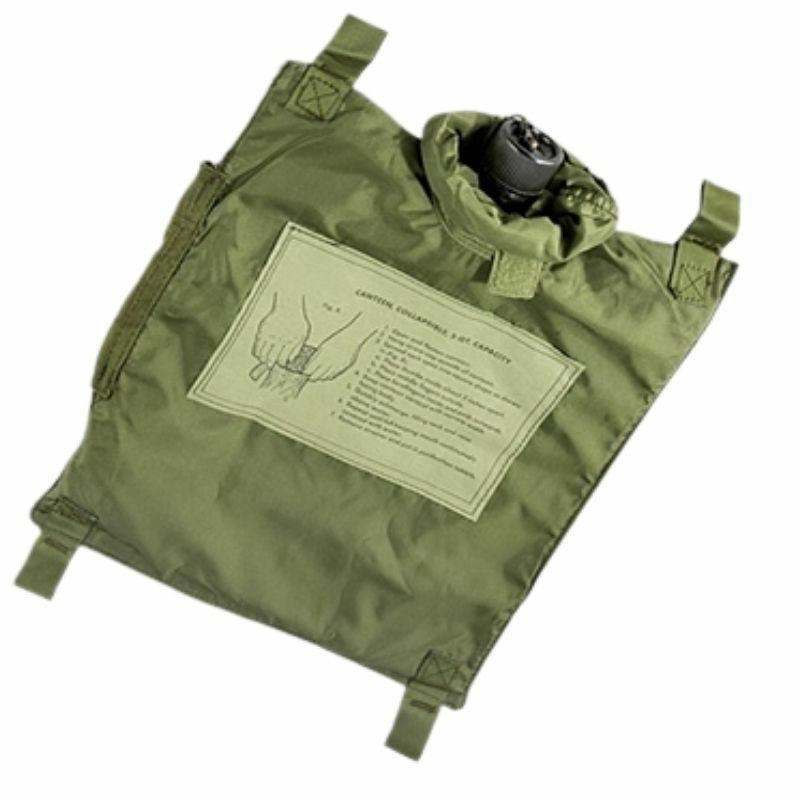 5QT 折りたたみ式キャンティーン Military Style Desert Tan 5 Quart Collapsible Canteen | Army Navy