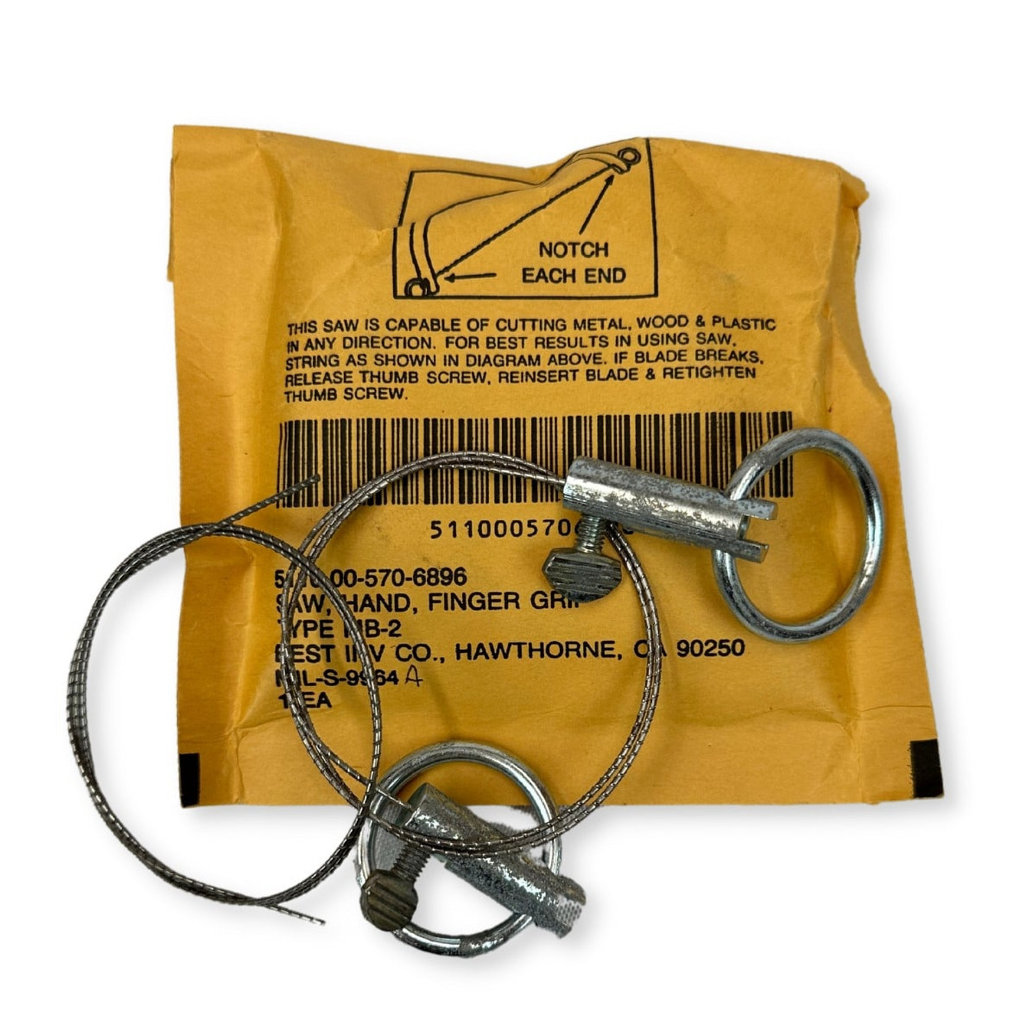 U.S. Issue Hand Wire Saw