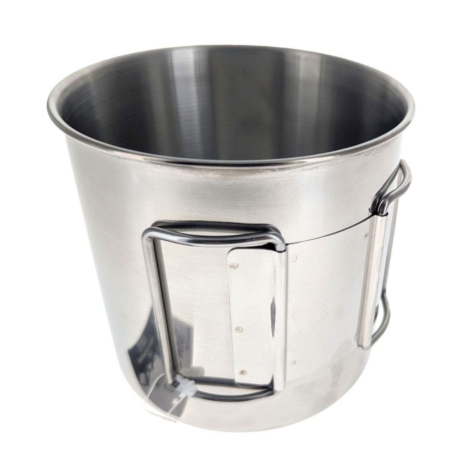 22 FL Oz Stainless Steel Camp Mug with Folding Handles 22 FL Oz Stainless Steel Camp Mug with Folding Handles