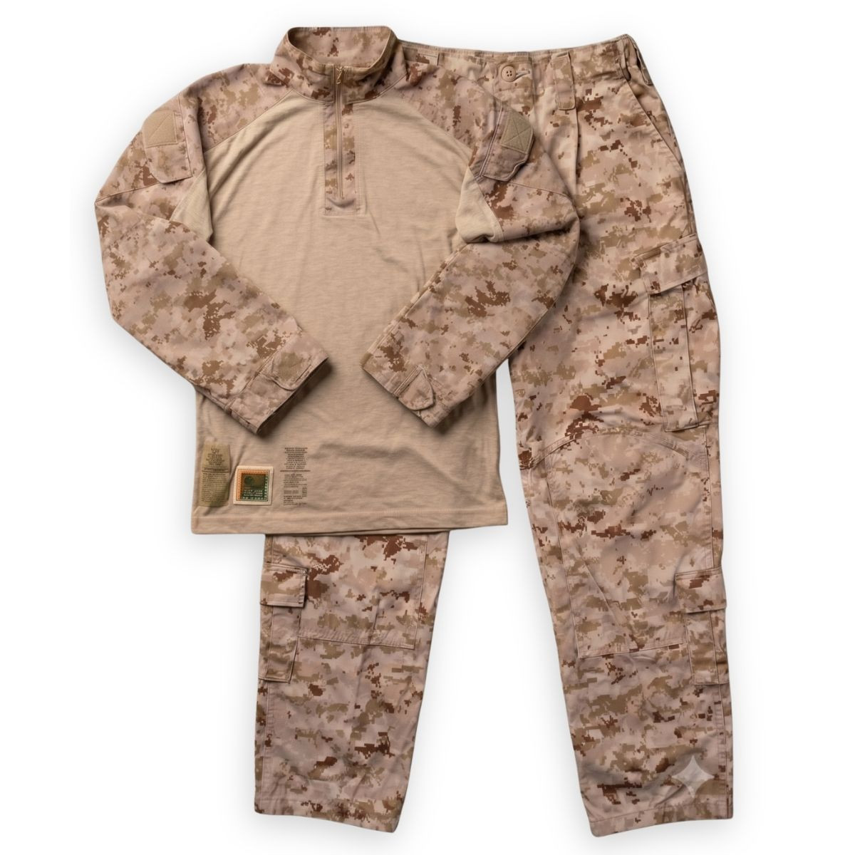 usmc frog コンバットシャツ上下セット USMC Issue Desert Digital Combat Shirt & Pants Set - Medium