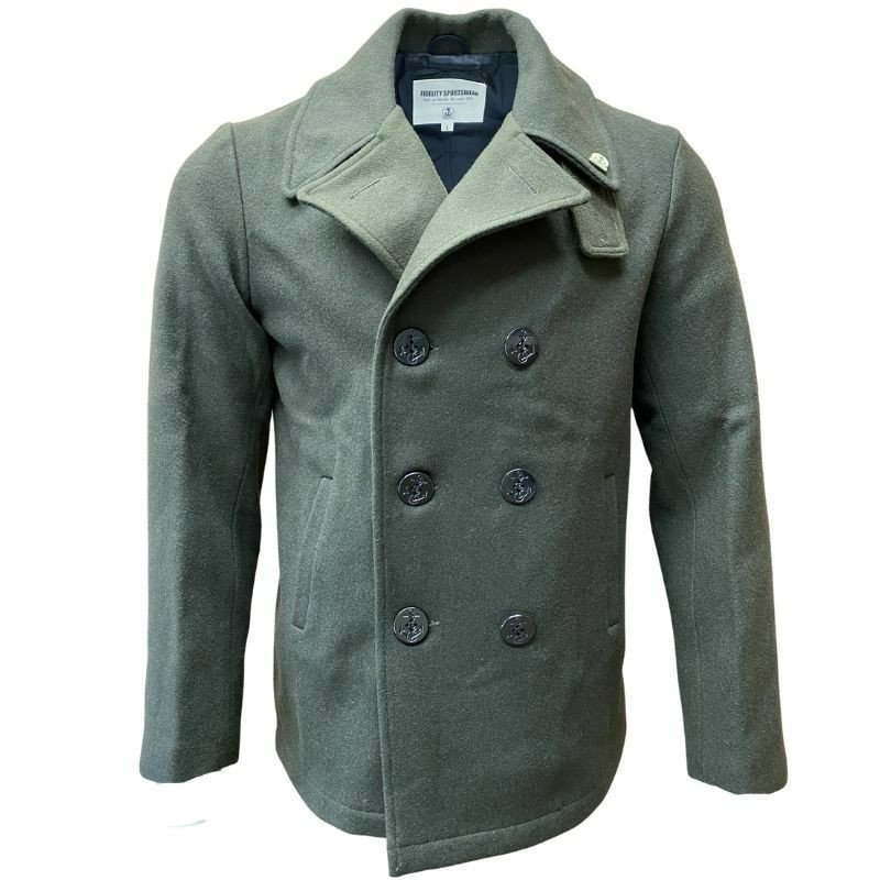 Original U.S. Made Navy Wool Pea Coat Fidelity