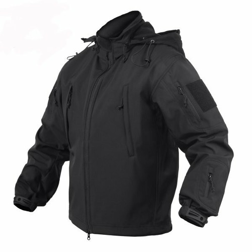 Rothco Concealed Carry Soft Shell Tactical Jacket Black armynavyoutdoors