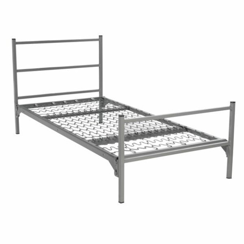 Military Bunkable Single Bed shown in Grey