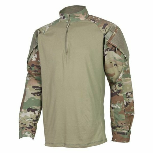 Tru-Spec OCP Scorpion 1/4 Zip Combat Shirt 1653 Front View armynavyoutdoors