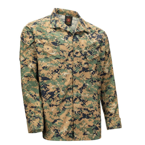 USMC  Issue MARPAT Woodland Digital Shirt, Used