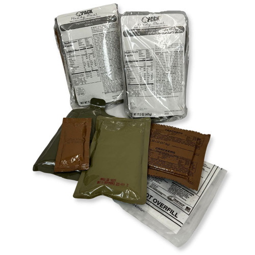 3 Pack Ameriqual APack MRE (Meal Ready to Eat) 