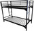 Metal Bunk Bed Small Space 1.5  w/ Ladder &  Rails