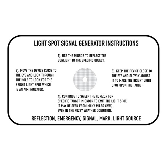 G.I. Military Signal Mirror G.I. Military Signal Mirror
