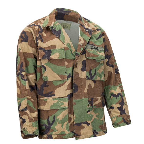 U.S. Issue Woodland BDU Jacket in used condition U.S. Issue Woodland BDU Jacket in used condition
