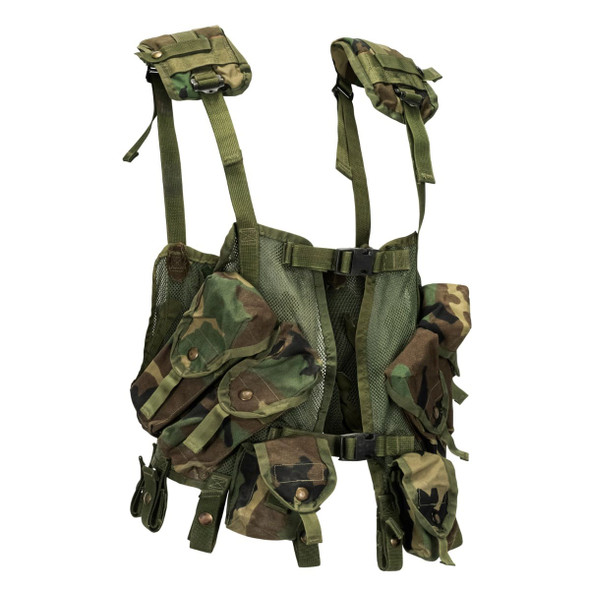 U.S. Issue M81 Load Bearing Vest, LBV in woodland camo U.S. Issue M81 Load Bearing Vest, LBV in woodland camo