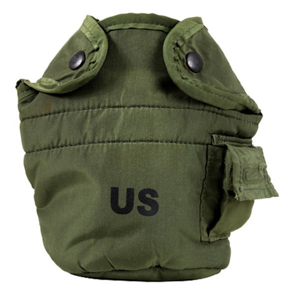 G.I Issue 1qt Canteen Cover, New in olive drab with US on it G.I Issue 1qt Canteen Cover, New in olive drab with US on it