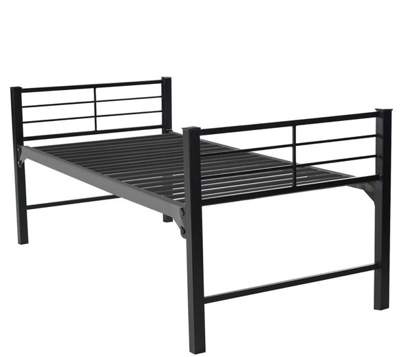 Metal Single Bed Frame, black