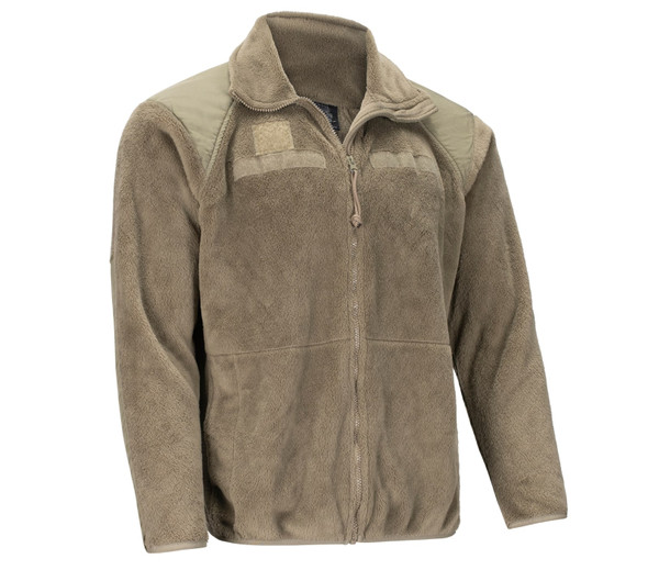 Army Issue PolarTec fleece Jacket Used in the color Coyote Tan Army Issue PolarTec fleece Jacket Used in the color Coyote Tan