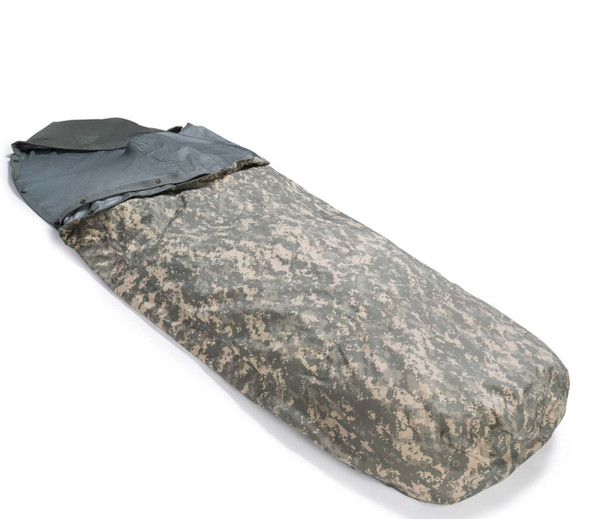U.S. Issue Gore-Tex® ACU Bivy Sleeping Bag Cover completely unfolded U.S. Issue Gore-Tex® ACU Bivy Sleeping Bag Cover completely unfolded