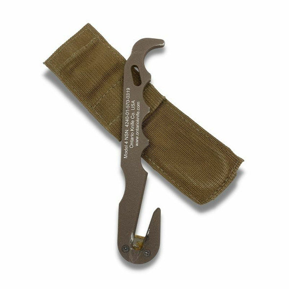 Ontario Military Strap Cutter Rescue Tool, Coyote