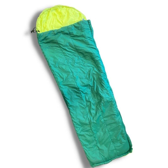 Cold Weather Rectangular Sleeping Bag showing the color Green unrolled Cold Weather Rectangular Sleeping Bag showing the color Green unrolled