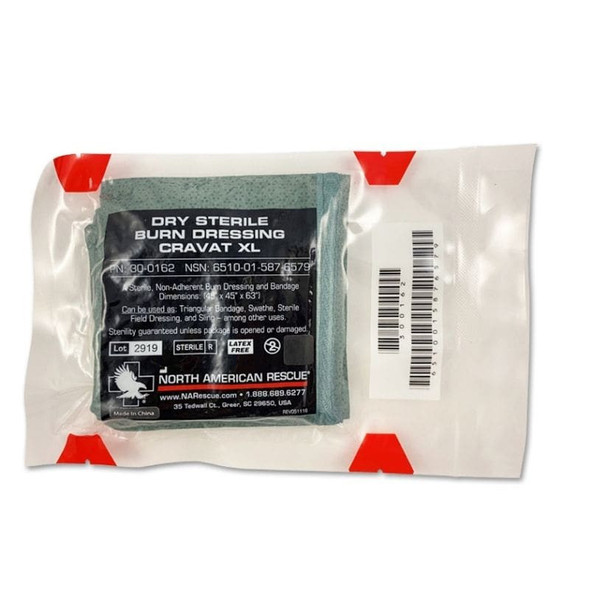 NAR Dry Sterile Burn Dressing, Super Combat Cravat, NB NAR Dry Sterile Burn Dressing, Super Combat Cravat, NB