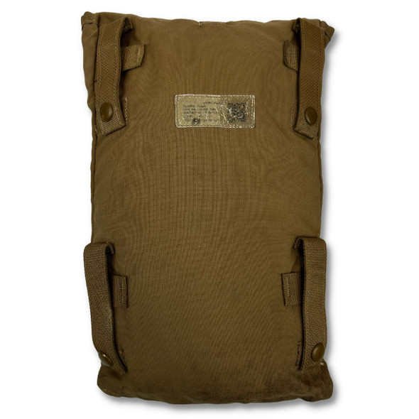 Back side of the 2 Pack USMC Issue Hydration GP MOLLE Pouch in the color coyote Back side of the 2 Pack USMC Issue Hydration GP MOLLE Pouch in the color coyote