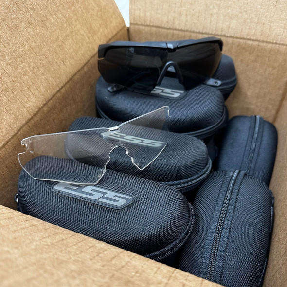 10 Pack ESS Used Ballistic Crossbow Glasses W/New Frame 10 Pack ESS Used Ballistic Crossbow Glasses W/New Frame