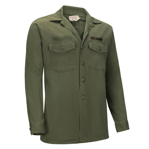 U.S. Issue Vintage Cotton/Poly Fatigue Utility Shirt, Long Sleeve