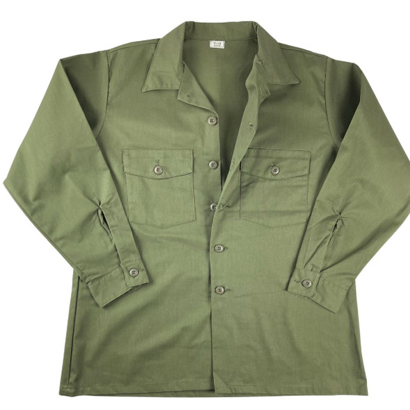 U.S. Issue Vintage Cotton/Poly Fatigue Utility Shirt, Long Sleeve U.S. Issue Vintage Cotton/Poly Fatigue Utility Shirt, Long Sleeve