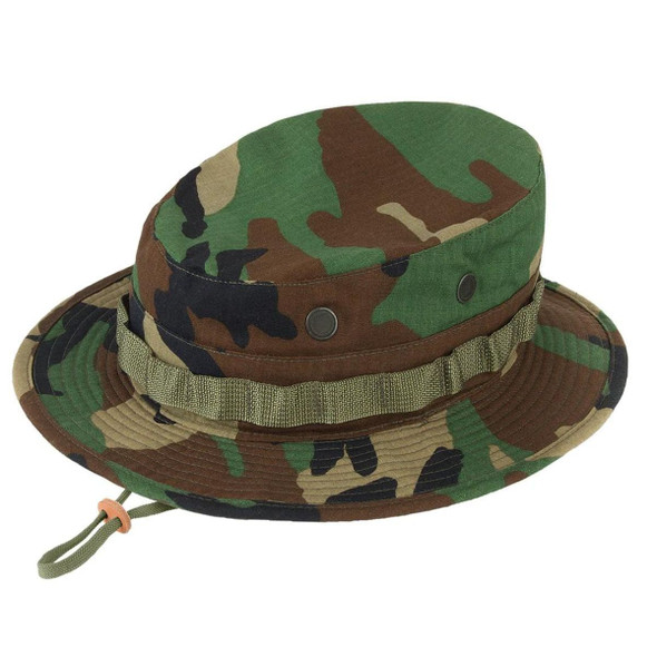 U.S. Issue Boonie Jungle Hat, NyCo Rip-Stop in the pattern woodland U.S. Issue Boonie Jungle Hat, NyCo Rip-Stop in the pattern woodland