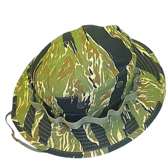 U.S. Made Vietnam Boonie Hat in the pattern Tiger Stripe U.S. Made Vietnam Boonie Hat in the pattern Tiger Stripe