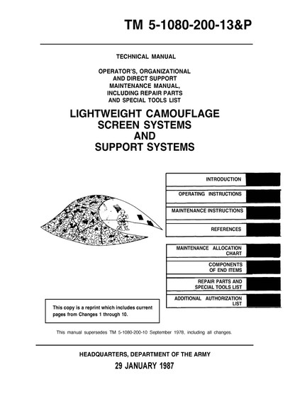 Manual Download Camouflage Screen System Manual Download Camouflage Screen System