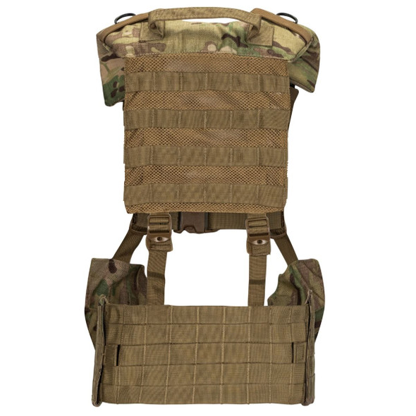 Back side of the U.S. Issue Multicam Load Bearing Vest