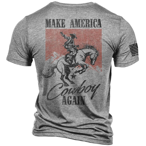 Back of the Make America Cowboy Again T-Shirt